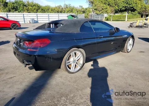 2014 BMW 640 I z USA, uszkodzony, nr VIN WBALW7C59EDX59092